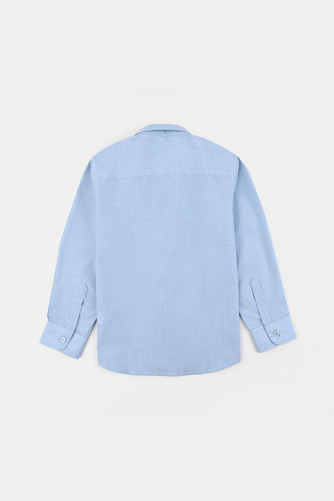 Boys Chambray Formal Shirt - Blue