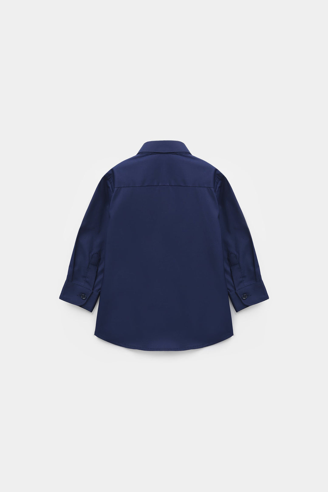 Infant Boys Yarn Dyed Formal Shirt - Navy