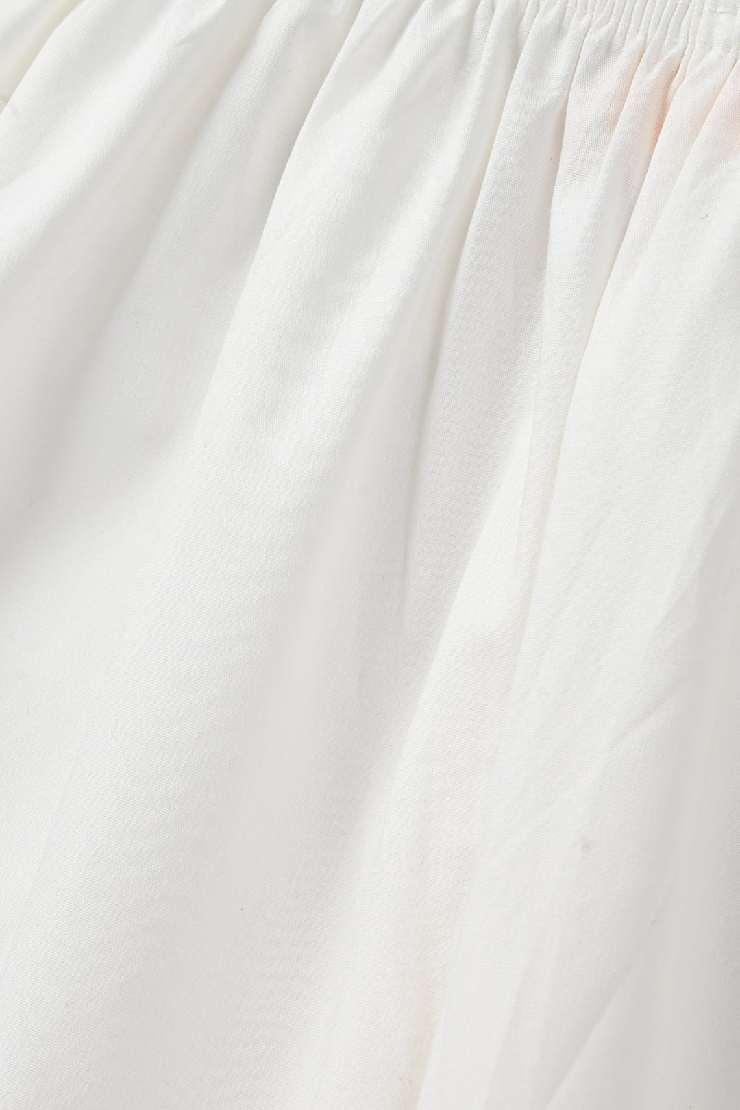Girls Cotton Culottes Laces - White