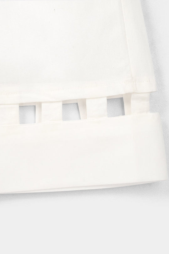 Infant Girls Cotton Culotte Pant Box (White)