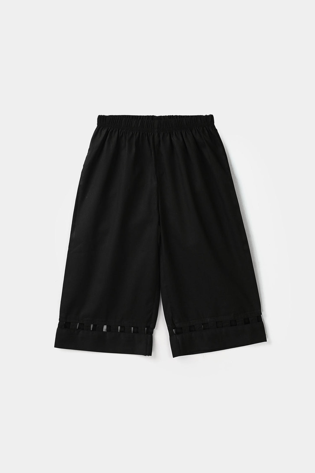 Infant Girls Cotton Culottes Pant Box - Black