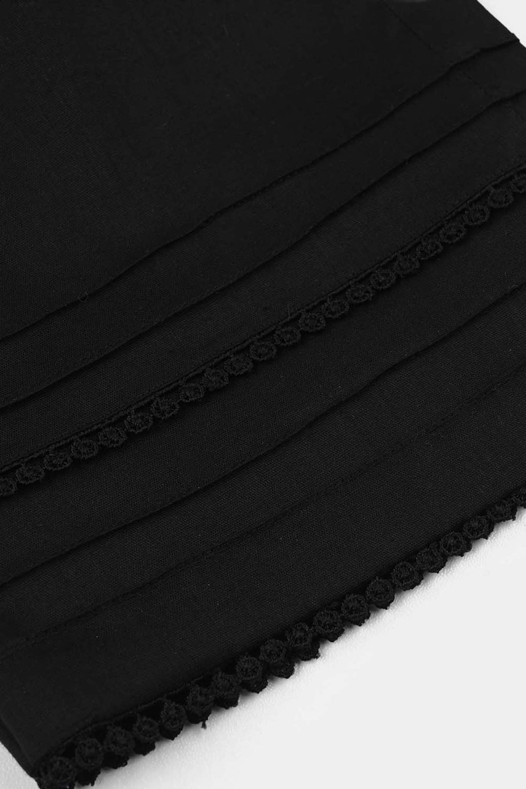 Infant Girls Cotton Culottes (Laces) - Black
