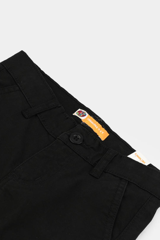 Boys Twill Pants Gauge - BLACK