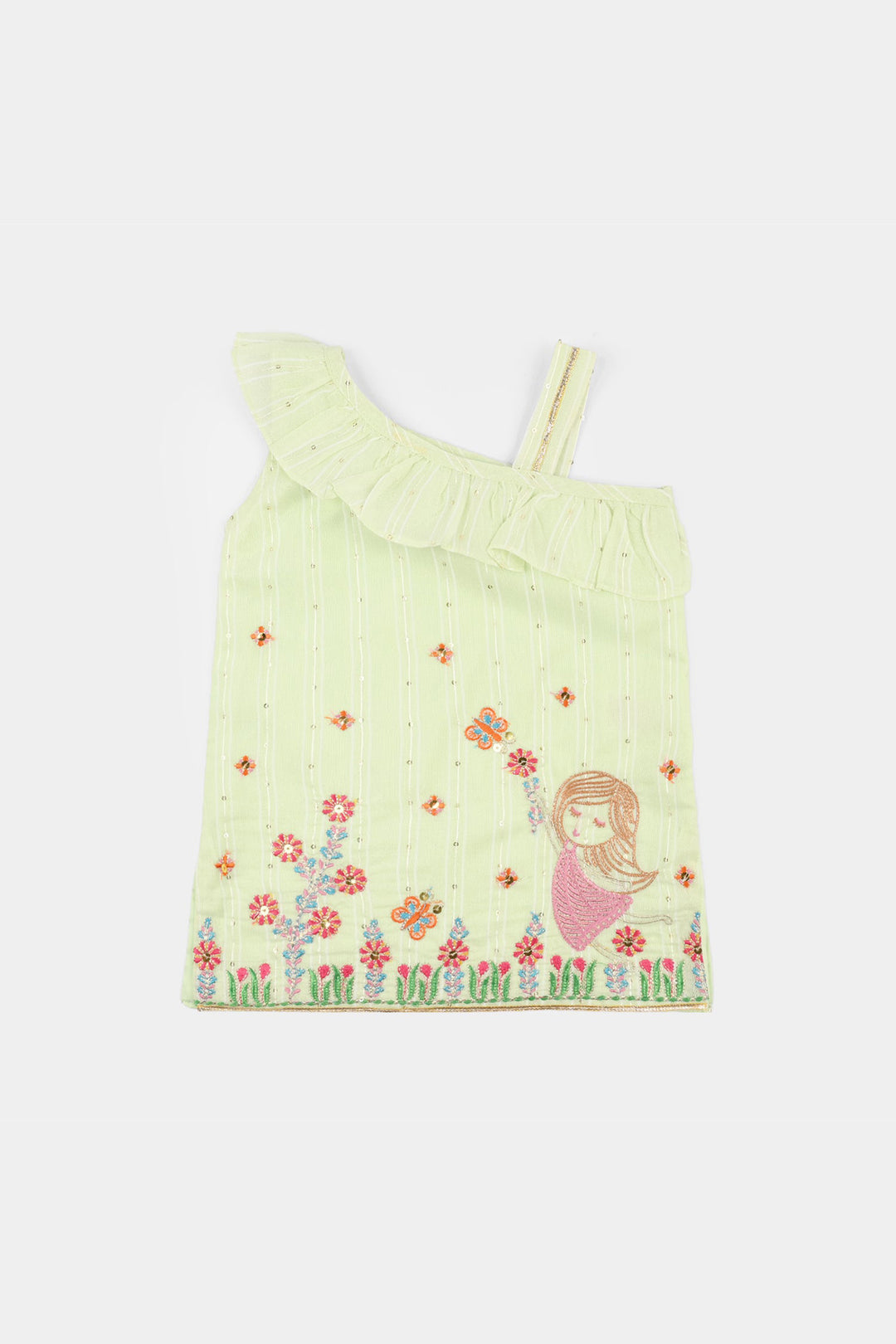 Infant Girls Poly Viscose 2Pcs (Gulistaan) – Pista