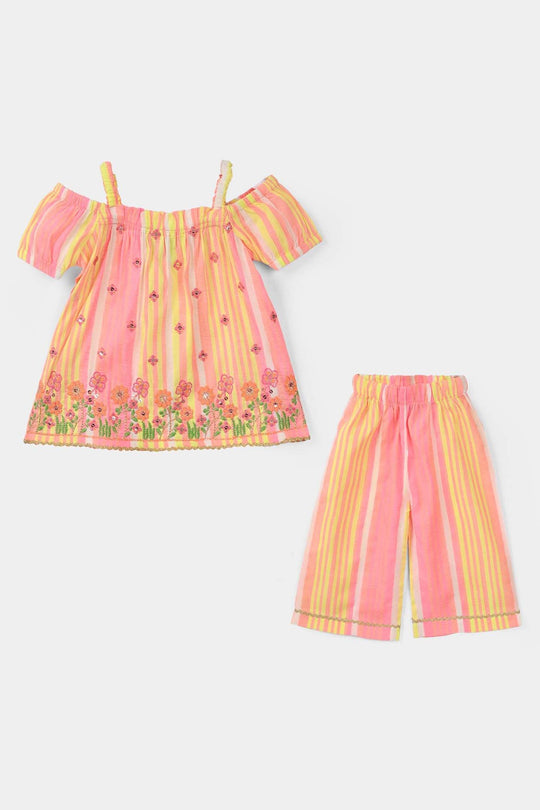 Infant Girls Poly Viscose 2-Piece Set (Candy Land) - Multi