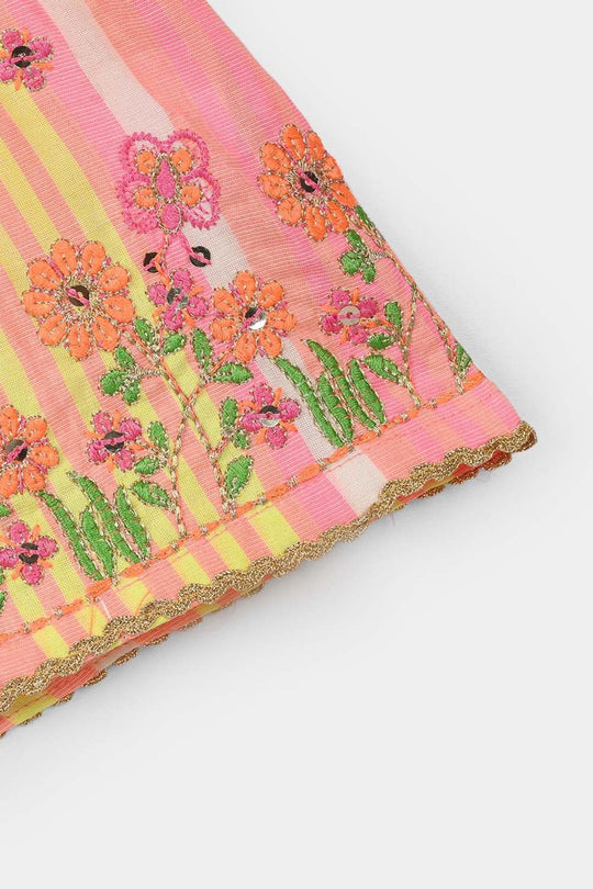 Infant Girls Poly Viscose 2-Piece Set (Candy Land) - Multi