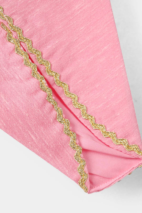 Infant Girls Poly Viscos 2Pcs Shingaar - Pink