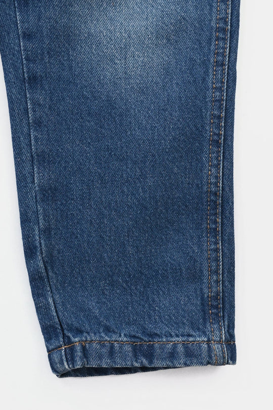 Boys Denim Stretch Pants (NYC SKATE) - Mid Blue