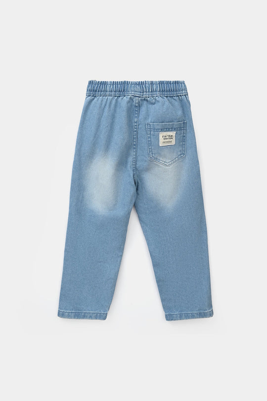 Boys Denim Stretch Pants (Stay True) - Light Blue