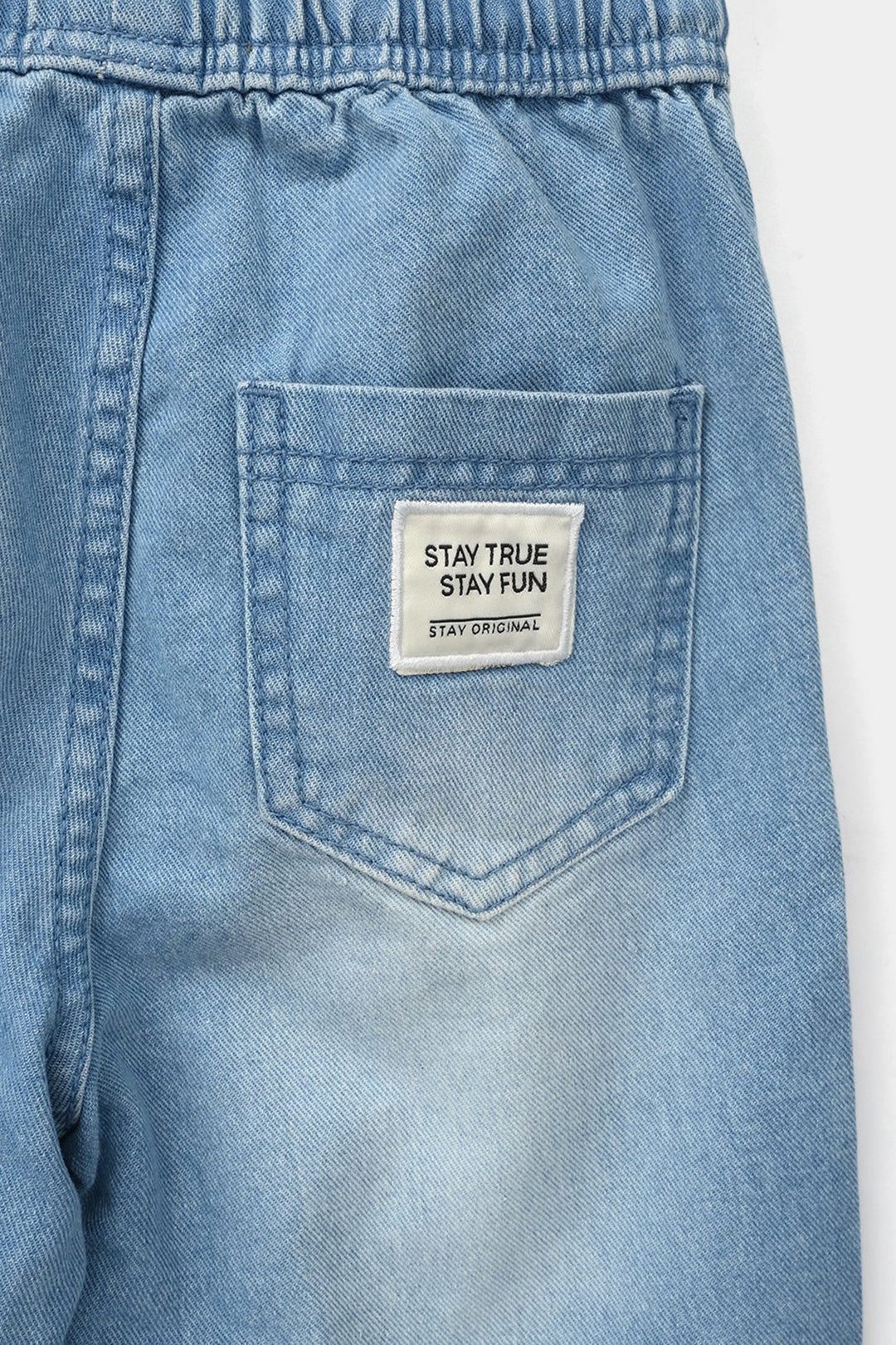 Boys Denim Stretch Pants (Stay True) - Light Blue