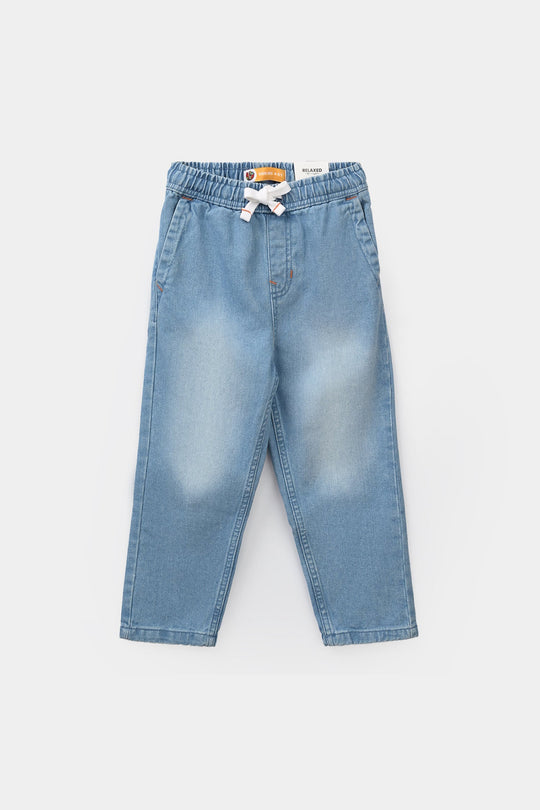 Boys Denim Stretch Pants (Stay True) - Light Blue