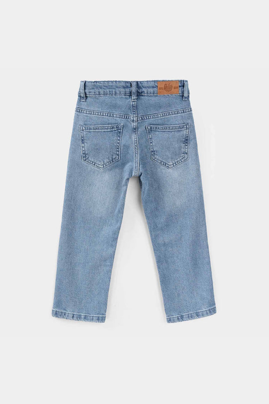 Boys Denim Stretch Pants (OCEAN & STUFF) - Light Blue