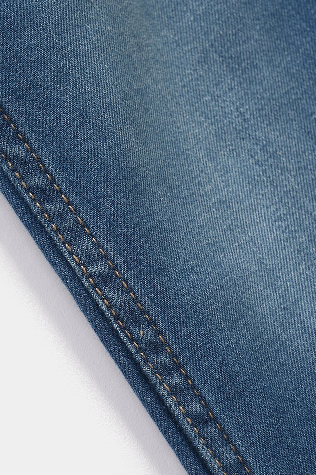 Boys Denim Stretch Pants - Mid Blue