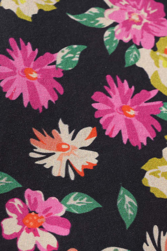 Girls Cotton Printed 2Pcs Raspberry - Multi