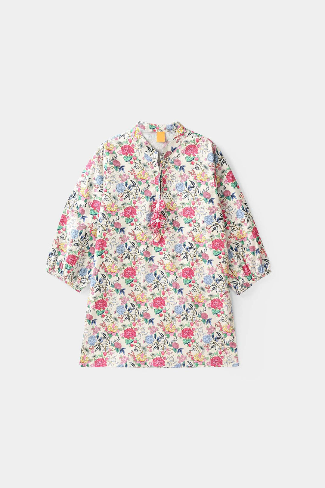 Girls Cotton Printed 2Pcs Flora - Multi