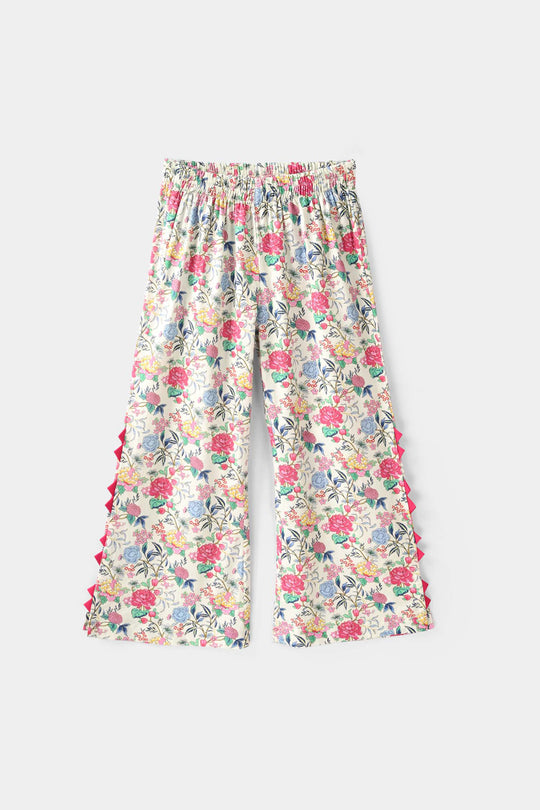 Girls Cotton Printed 2Pcs Floral - Multi