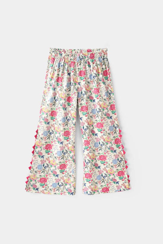 Girls Cotton Printed 2Pcs Flora - Multi