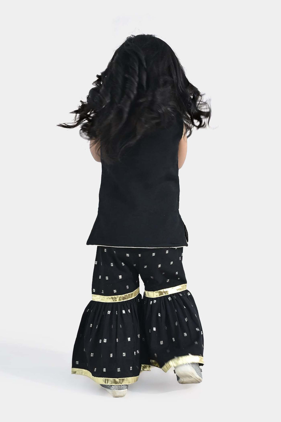 Infant Girls Jacquard 2-Piece Set - Black