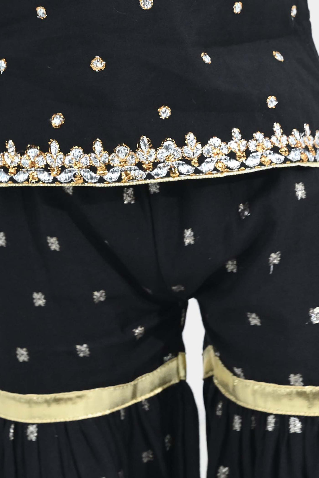 Infant Girls Jacquard 2-Piece Set - Black