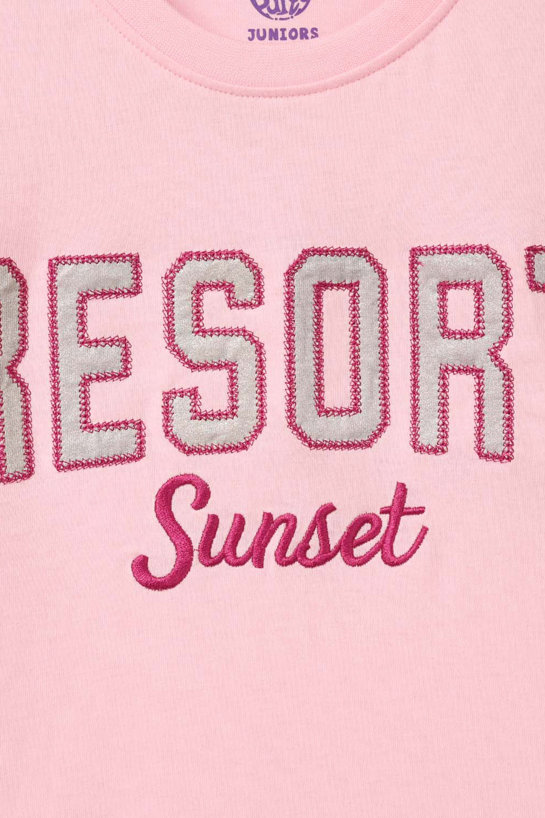 Teens Girls Cotton Jersey T-Shirt - Baby Pink