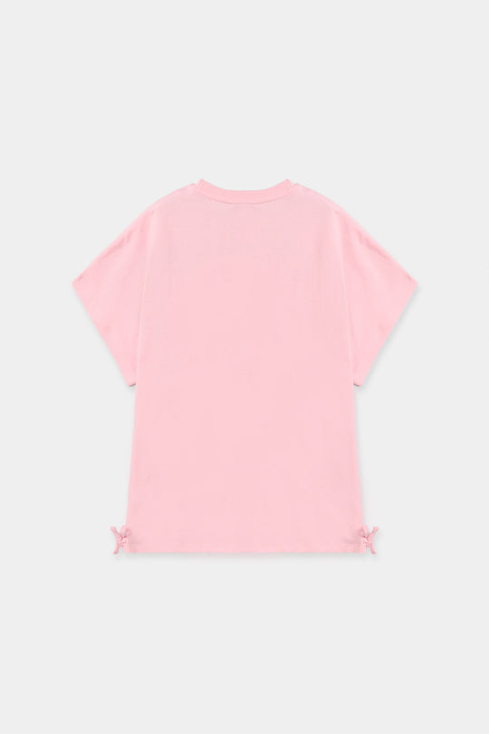 Teens Girls Cotton Jersey T-Shirt - Baby Pink