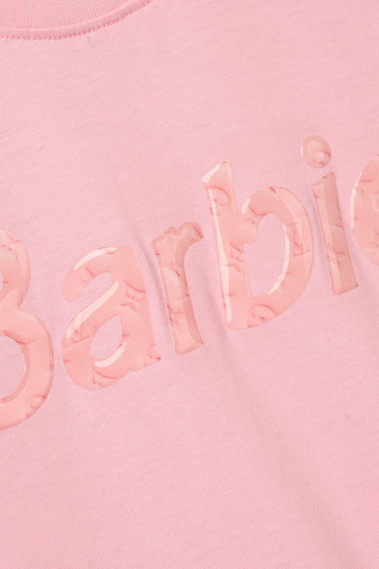 Girls Cotton Jersey T-Shirt (Barbie) - Pink