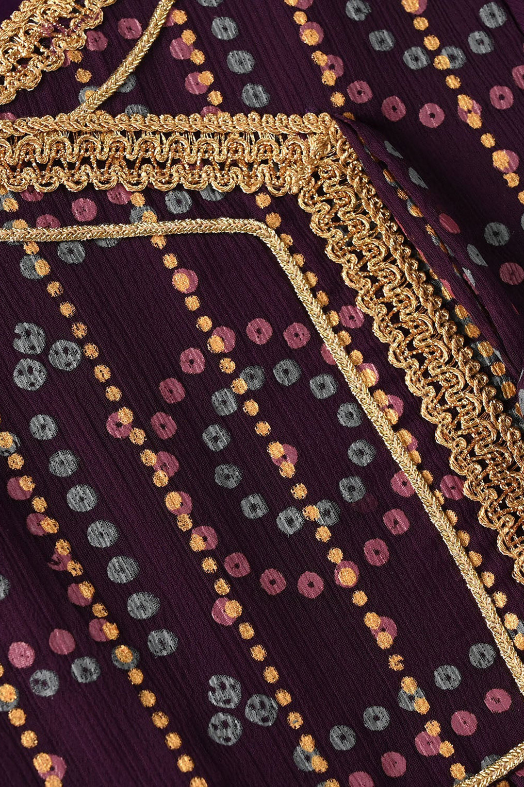 Girls Chiffon 3Pcs Sona Rani - Purple