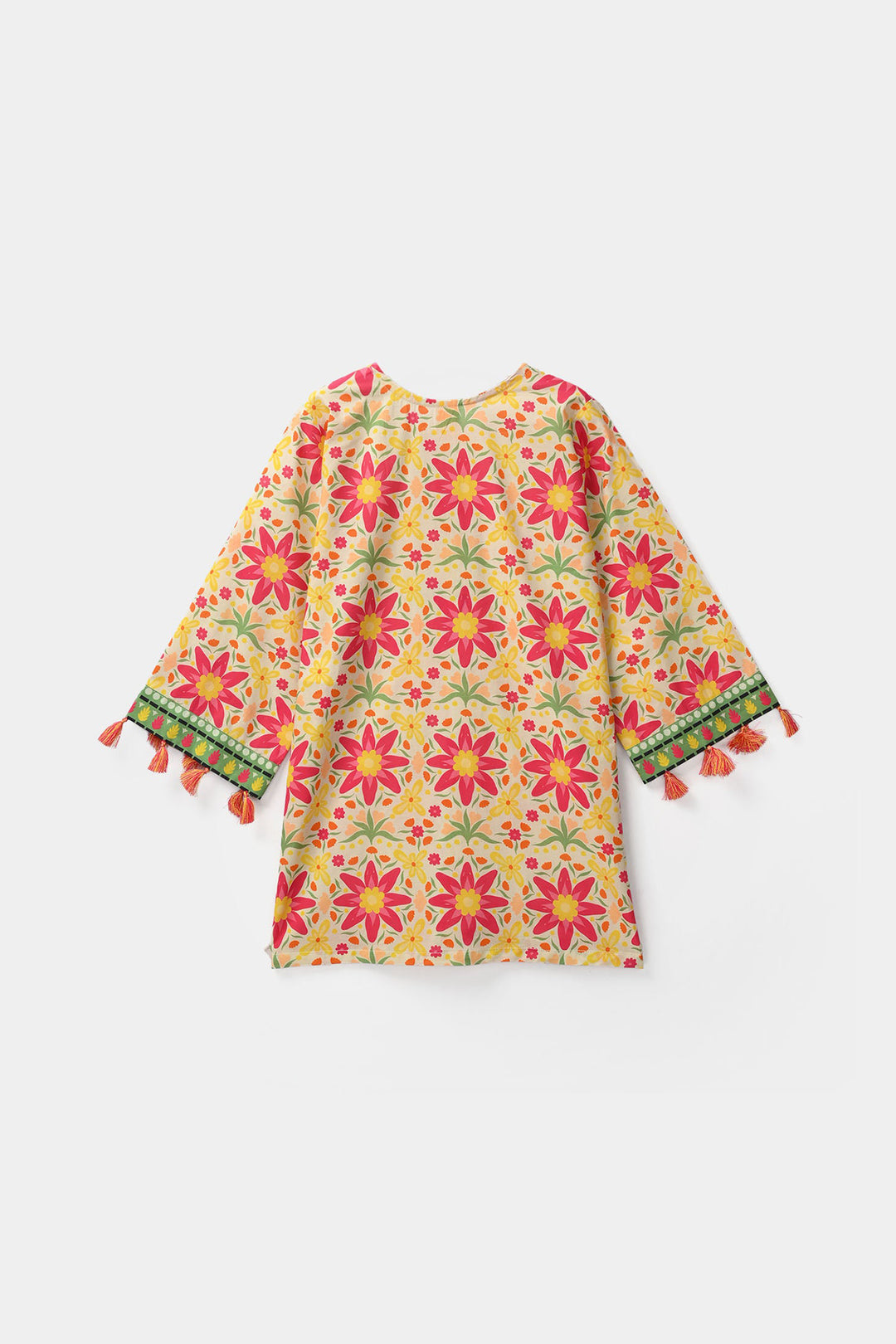 Girls Cotton Printed 2Pcs Suit - Multi