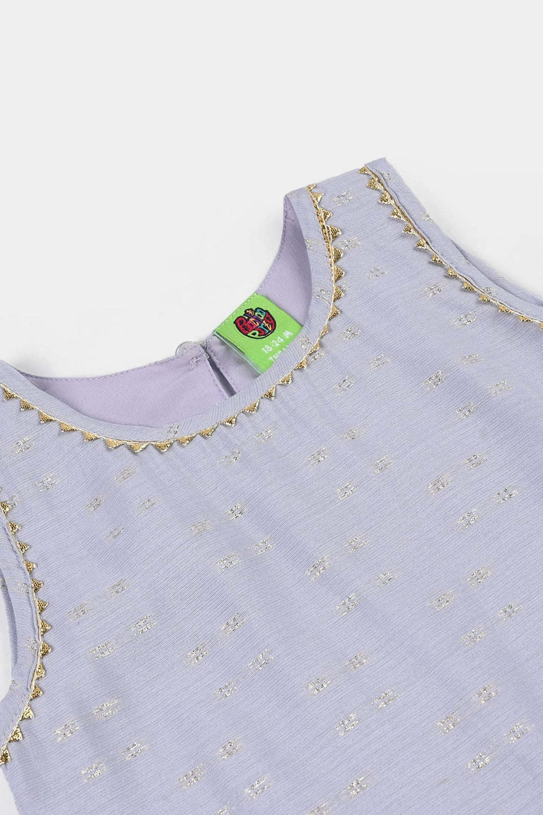 Infant Girls Jacquard 2-Pc Set (Gota Rani) - Lilac