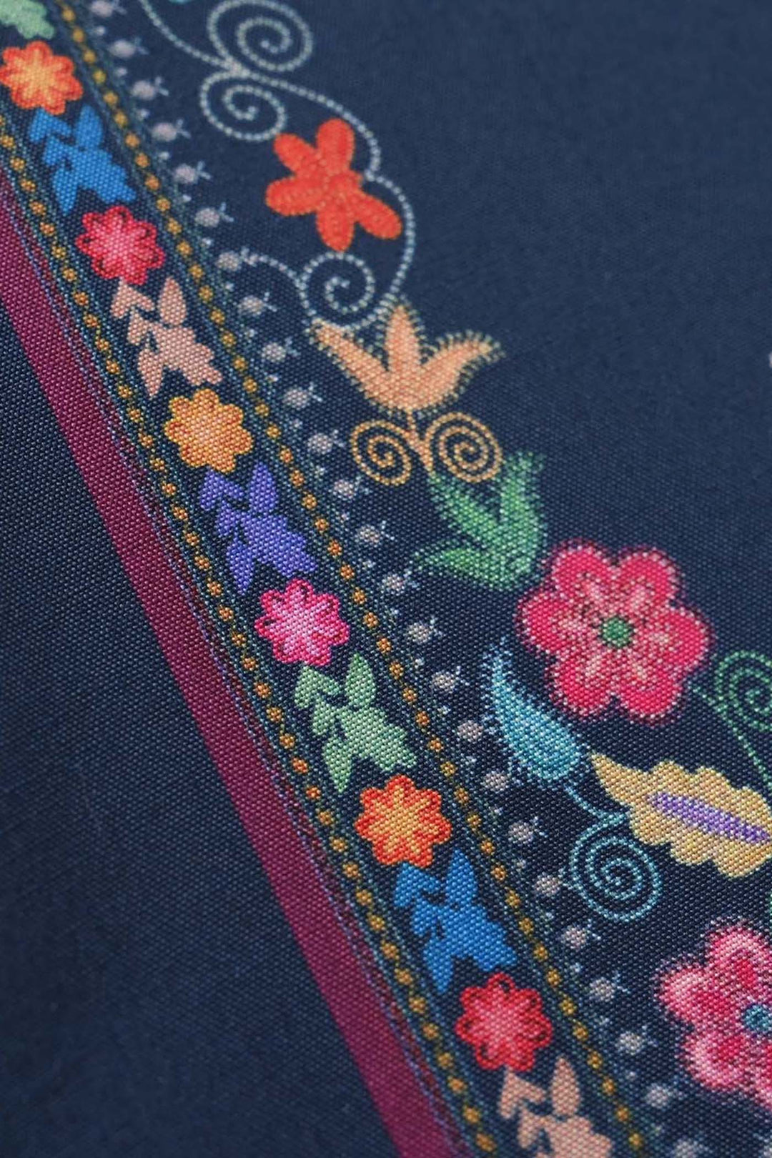 Infant Girls Poly Twill Printed 2Pcs - Blue