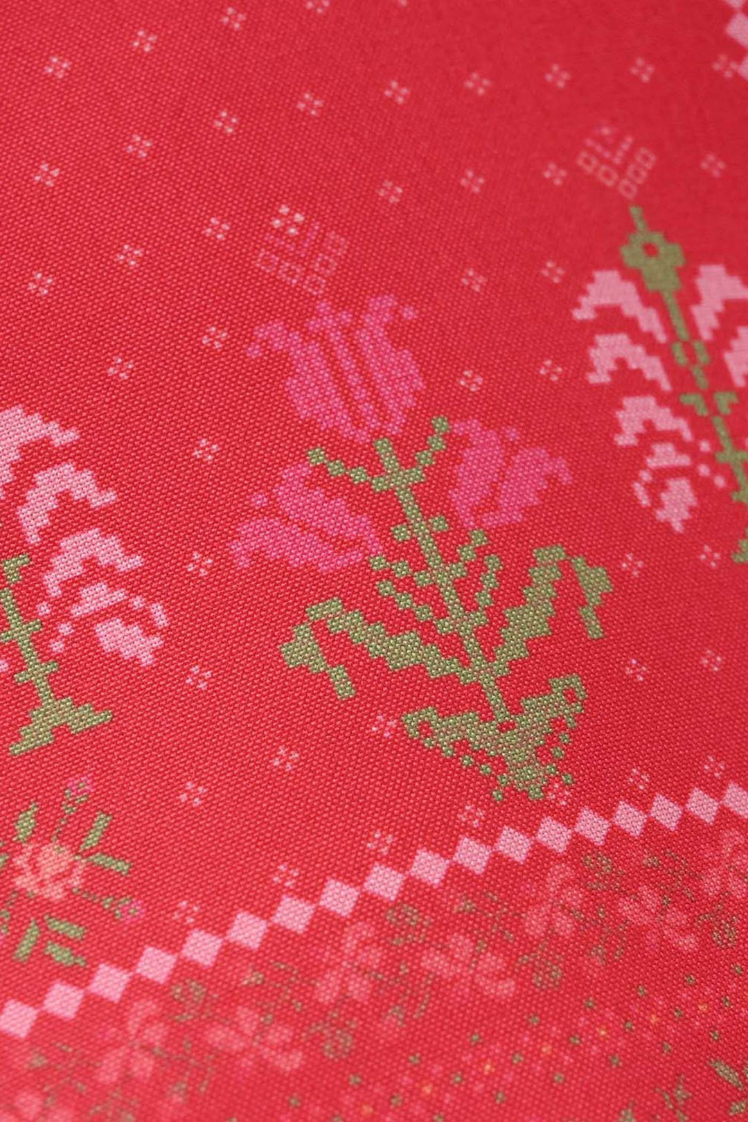 Infant Girls Poly Twill Printed Kurti - Shocking Pink