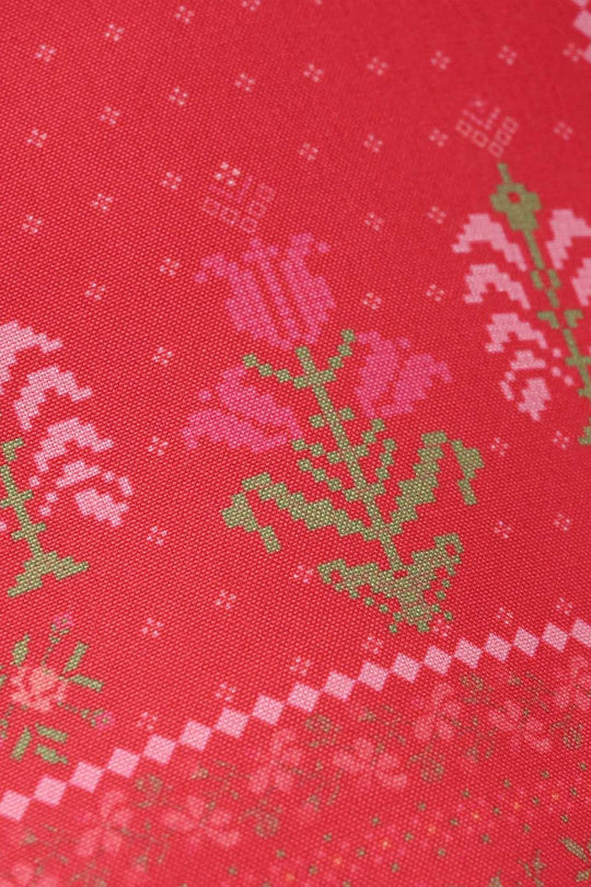 Infant Girls Poly Twill Printed Kurti - Shocking Pink