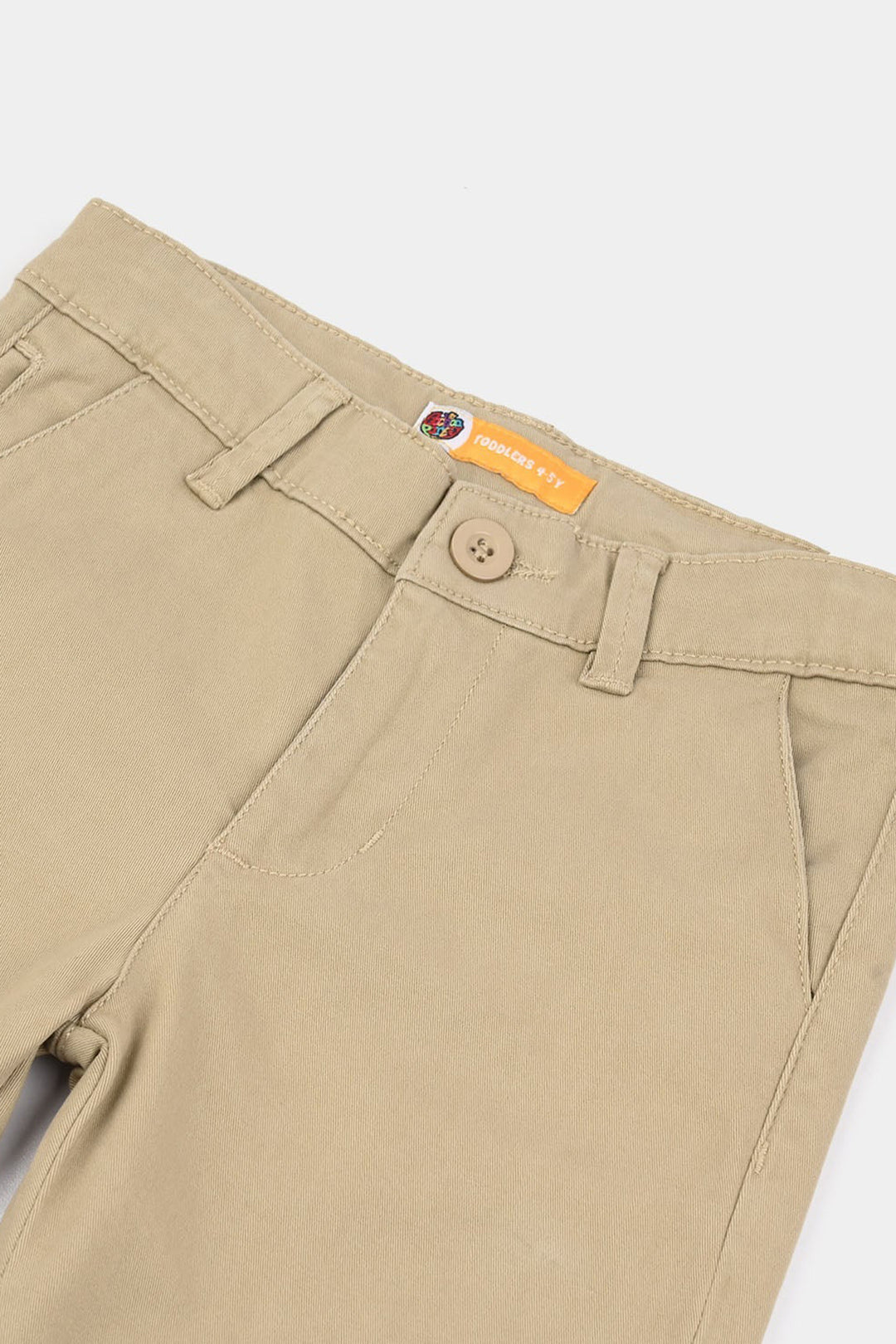 Boys Twill Pants Basic - Beige