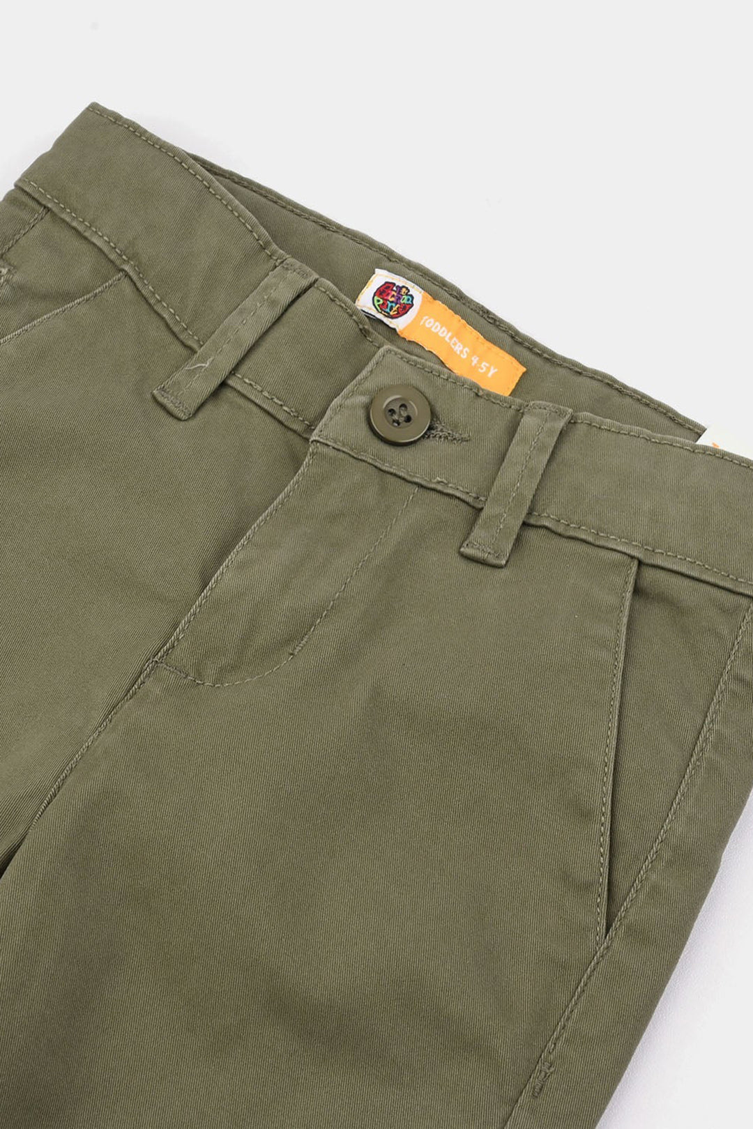 Boys Twill Pants Basic - Green