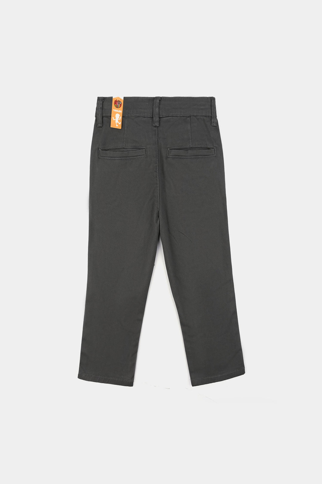 Boys Twill Pants Basic - Grey