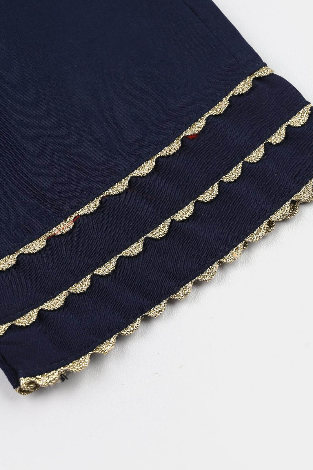 Girls poly cambric 3Pcs Rangeen - Navy Blue