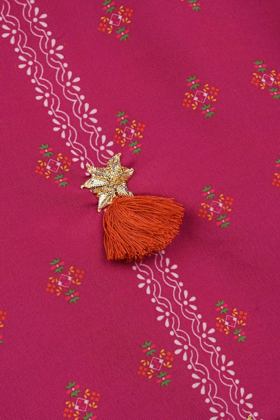 Infant Girls Poly Mesh Printed 2Pcs - Magenta