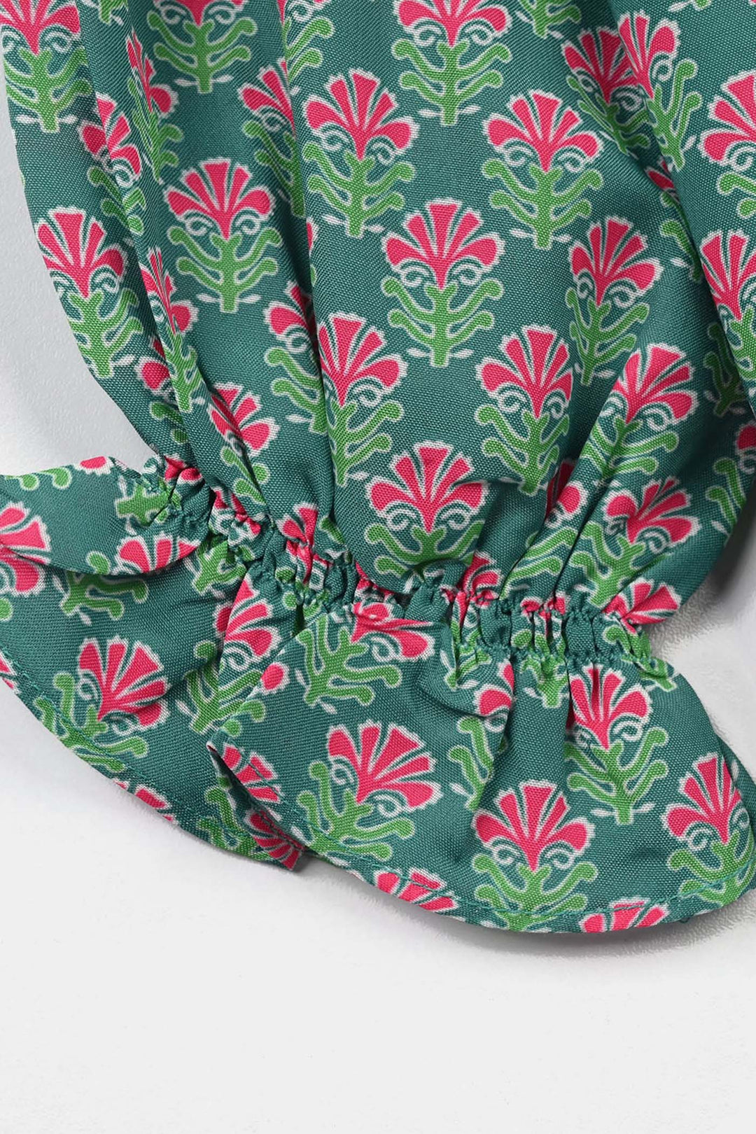 Girls Poly Mesh Printed 2Pcs - Multi