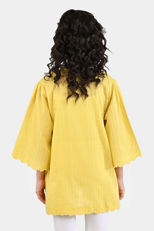 Girls Jacquard Top Sun Shine - Yellow