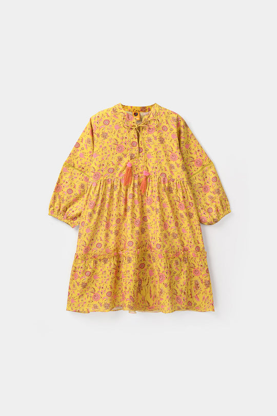 Girls Cotton Printed 2Pcs - Multi