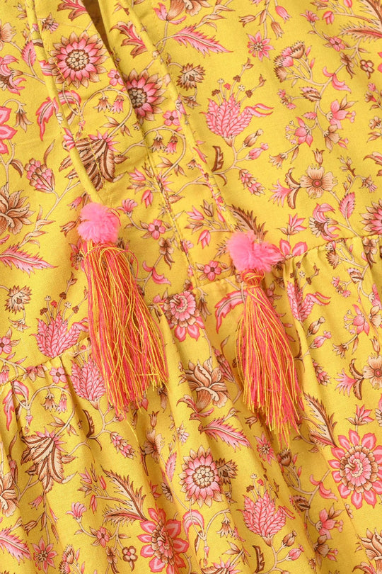 Girls Cotton Printed 2Pcs - Multi