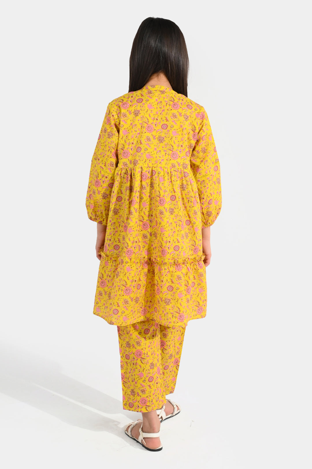 Girls Cotton Printed 2Pcs - Multi