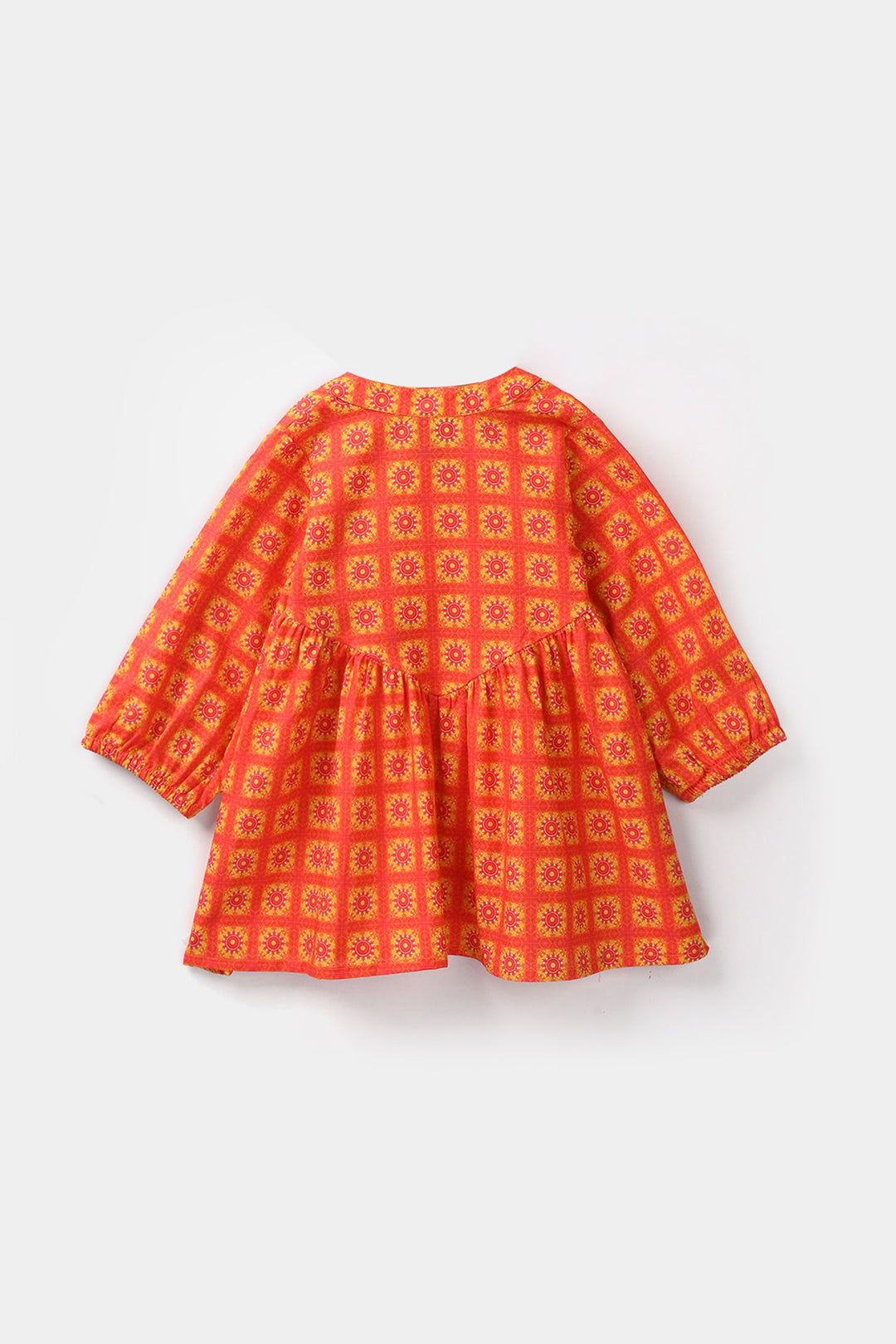 Infant Girls Cotton Printed Kurti-Citrus