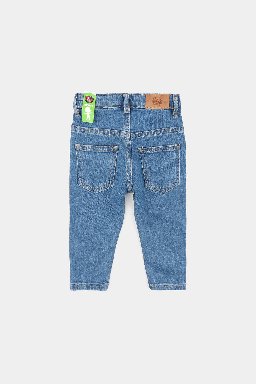 Infant Boys Denim Viscose Pants Basic-Mid Blue