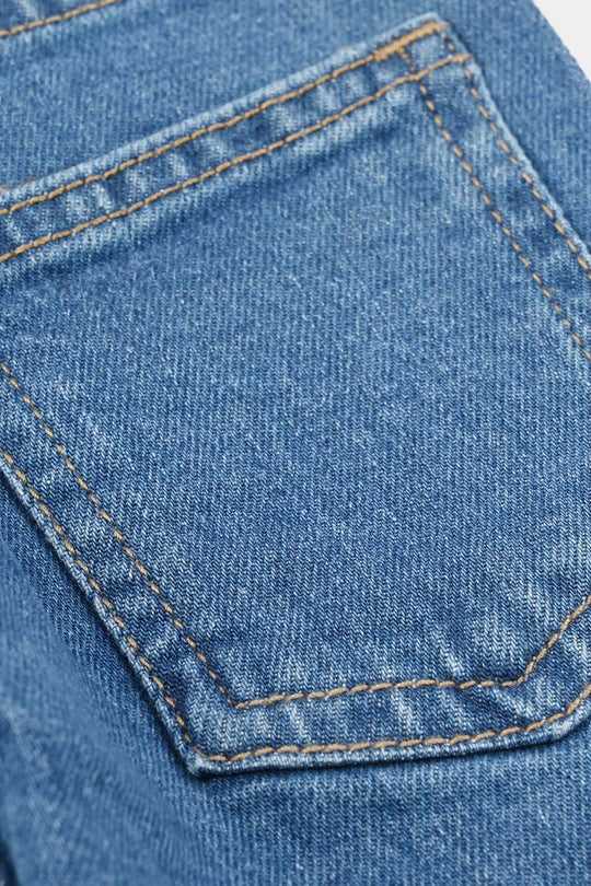 Infant Boys Denim Viscose Pants Basic-Mid Blue