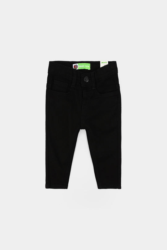 Infant Boys Denim Viscose Pants (Basic) - Black