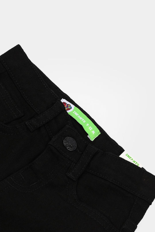 Infant Boys Denim Viscose Pants (Basic) - Black