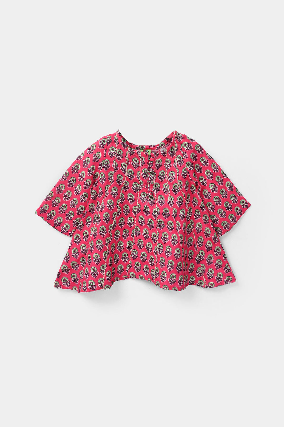 Infant Girls Poly Mesh Printed 2 Pcs - Berry
