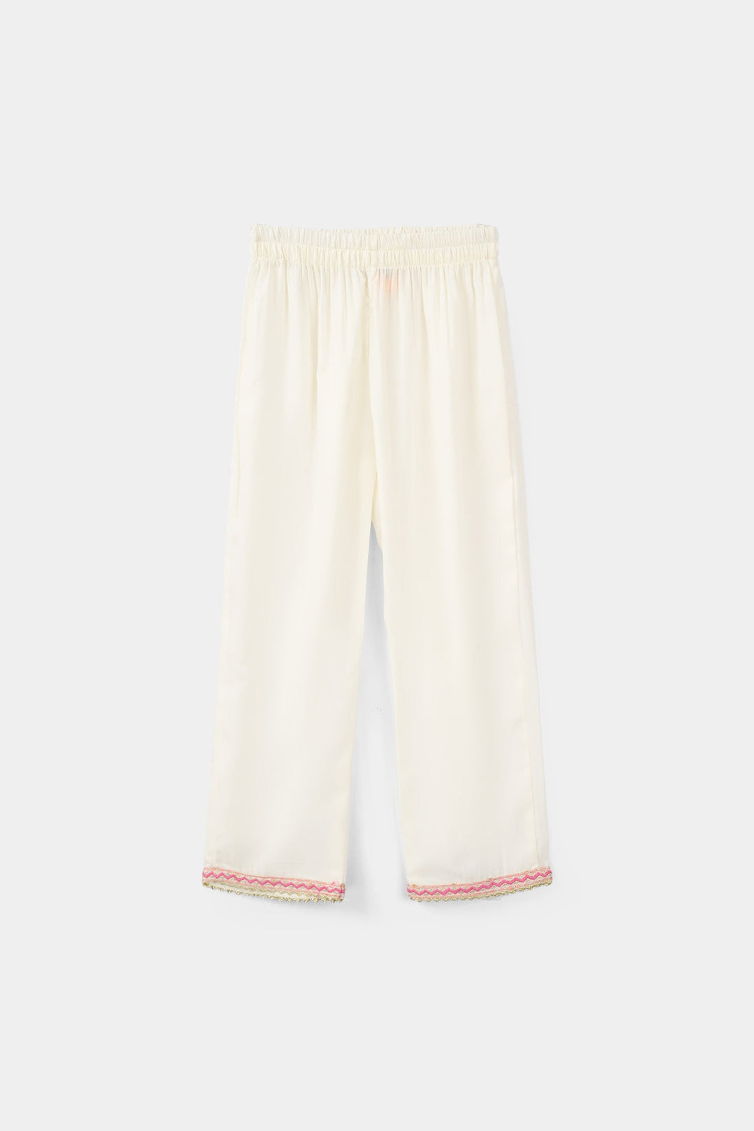 Girls Chiffon 3Pcs Zeenat - Cream