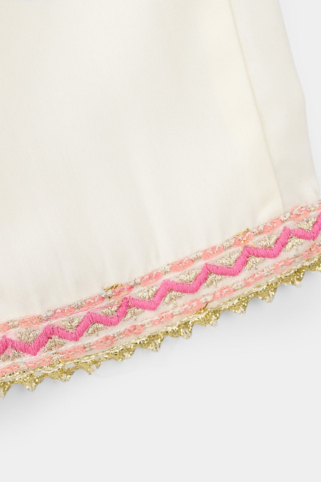 Girls Chiffon 3Pcs Zeenat - Cream